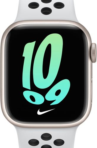 Apple Watch Nike Series 7 (GPS + Cellular) con Nike Sport Band e cassa in alluminio color Galassia - 41 mm - Grigio