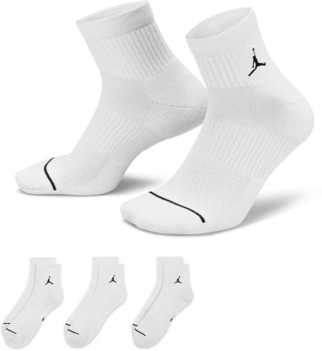 Calze alla caviglia per tutti i giorni Jordan (3 paia) - Bianco