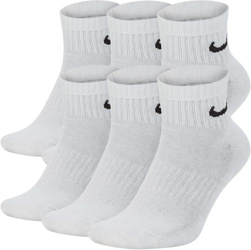 Calze da training alla caviglia Nike Everyday Cushioned (6 paia) - Bianco