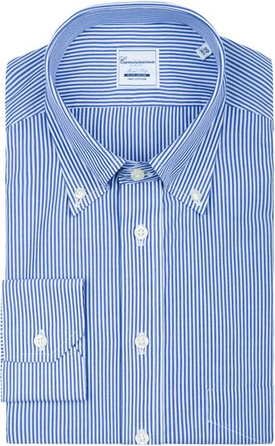 Camicia non iron a righe con taschino, slim oslo button down