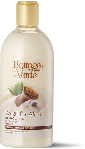 Karitè d'Africa - Bagnolatte ultra ricco con estratto di Karitè - pelli normali o secche