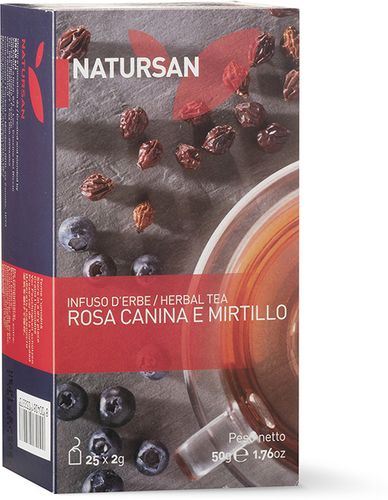 NATURSAN - Infuso d'erbe Rosa Canina e Mirtillo