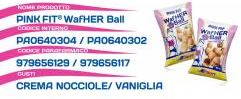 Pink Fit WafHER Ball Wafer Proteico Gusto Nocciola 50 g