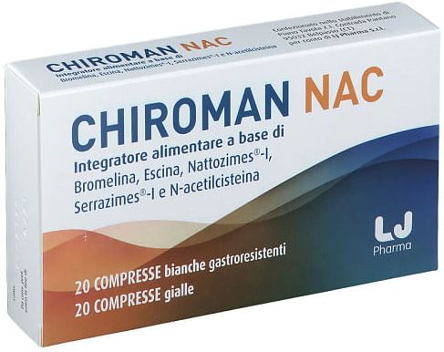 CHIROMAN NAC 20 COMPRESSE BIANCHE + 20 COMPRESSE GIALLE