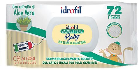 IDROFIL SALVIETTINE ALOE OLIO DI MANDORLA 72 PEZZI