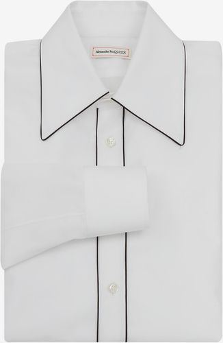 70's Collar Contrast Piping Shirt - Item 646749QQN669000