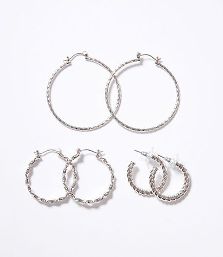 Twist Hoop Earring Set