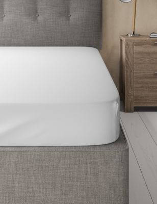 Marks & Spencer Supima® Cotton 750 Thread Count Fitted Sheet - White - Double (4 ft 6)