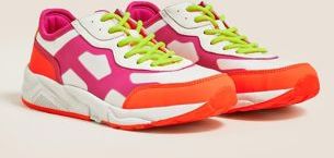 Kids' Chunky Neon Trainers (13 Small - 6 Large) - Pink Mix - US 13.5 (UK 13 Small)