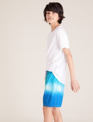 Dip Dye Swim Shorts (6-14 Yrs) - Blue Mix - 6-7 Years