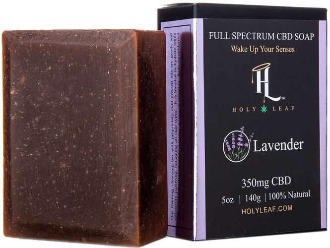 Holy Leaf CBD Infused Lavender Soap & Bath Bomb