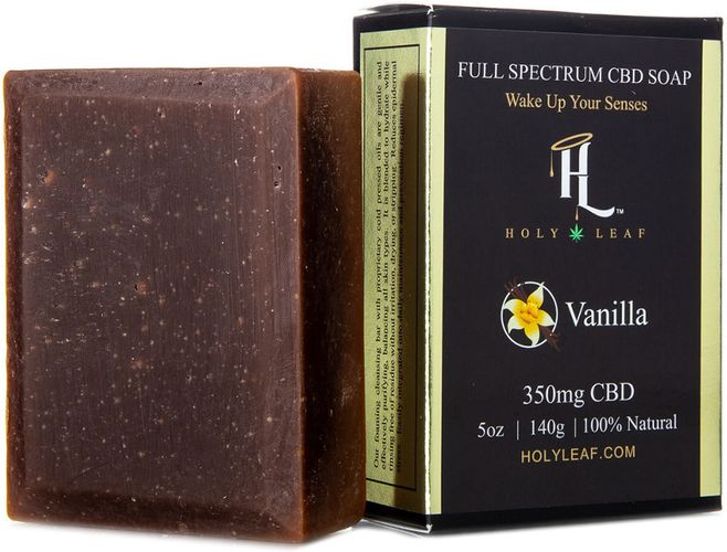 Holy Leaf CBD Infused Vanilla Lotion, Soap & Bath Bomb