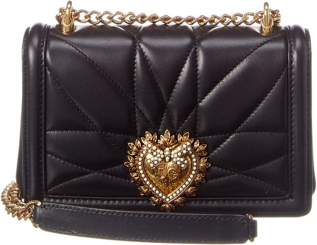 Dolce & Gabbana Small Devotion Quilted Leather Shoulder Bag