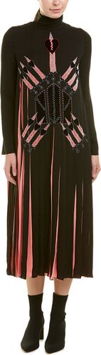 Valentino Garavani Pleated Silk Midi Dress