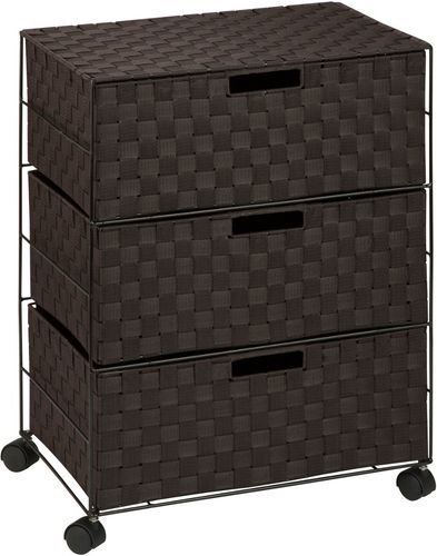 Honey-Can-Do 3-Drawer Chest with Wheels