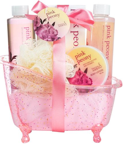 Freida & Joe Pink Peony Tub Spa Gift Set