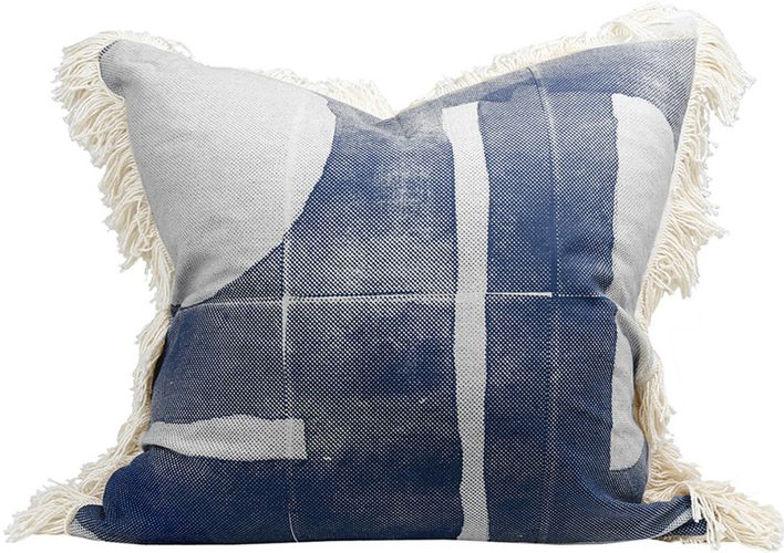 Raine & Humble Preston Print Navy Pillow