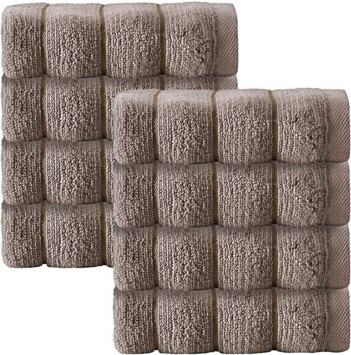 Enchante Home Set of 8 Vague Wash Towels