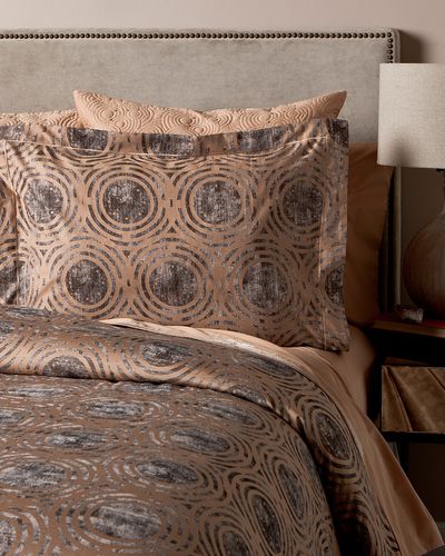 Belle Epoque Terracota Circle Duvet Set & Shams