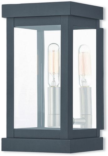 Livex Hopewell 1 Light BK Outdoor Wall Lantern