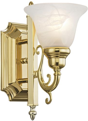 Livex French Regency 1-Light Polished Brass Bath-Light