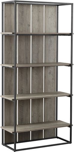 Hewson 64in Farmhouse Wood Storage Bookcase