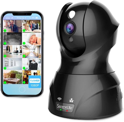 SereneLife 1080P HD Wifi Camera with Remote Video Monitor