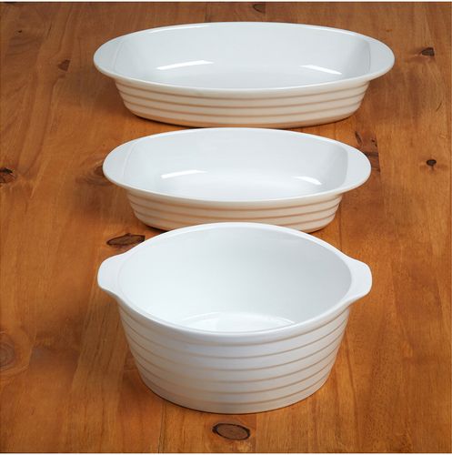 Certified international 3pc Bakeware Set