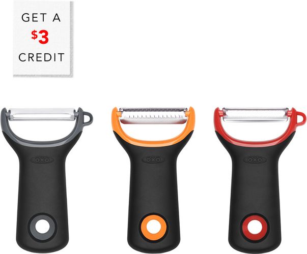 OXO Good Grips 3pc Assorted Peeler Set with $3 Credit