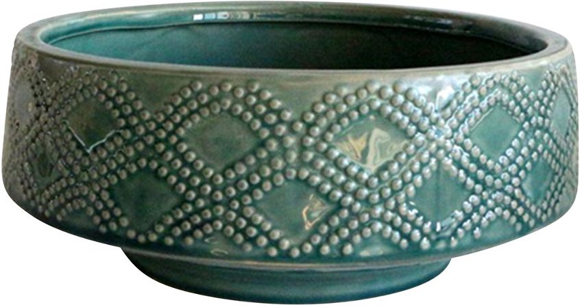 Sagebrook Home Ceramic Dotted Bowl Planter