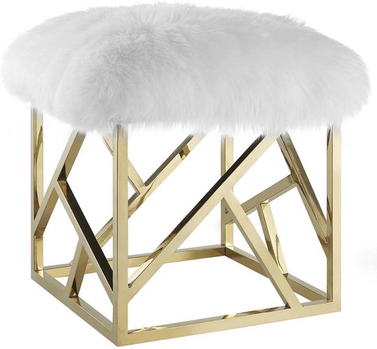 Modway Intersperse Sheepskin Ottoman