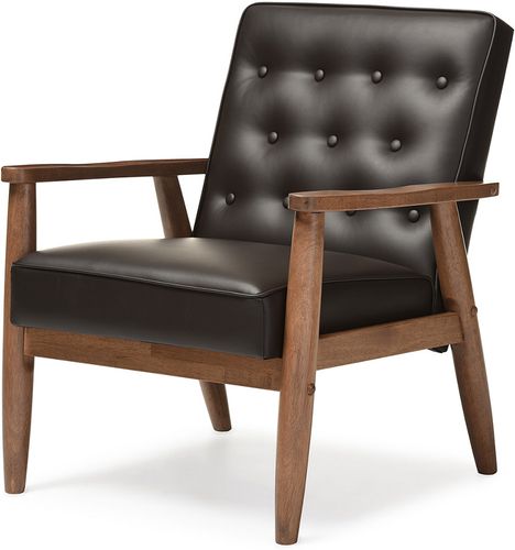 Design Studios Sorrento Lounge Chair- Brown