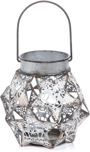 Transpac Rustic Handcraft Star Candleholder