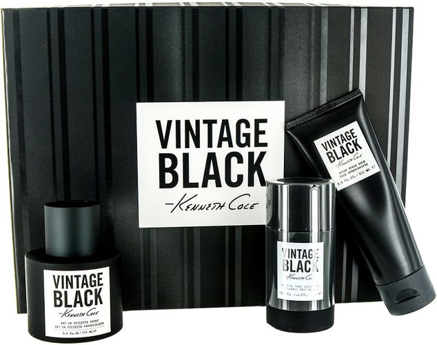 Kenneth Cole Men's Vintage Black Gift Set
