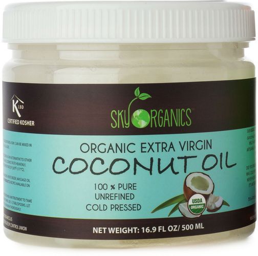 Sky Organics 16.9oz Organic Cold-Pressed Coconut Oil for Hair Color Correction