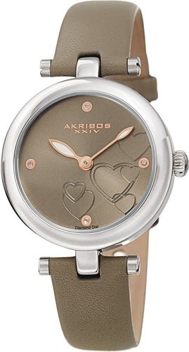 Akribos XXIV Women's Leather Watch