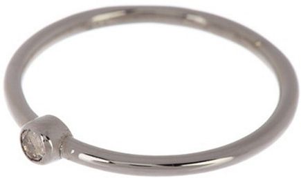 Adornia Fine Silver Diamond Ring