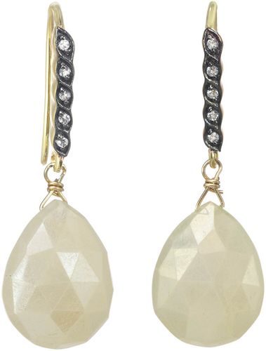 Margo Morrison New York 18K & Silver Gemstone Drop Earrings