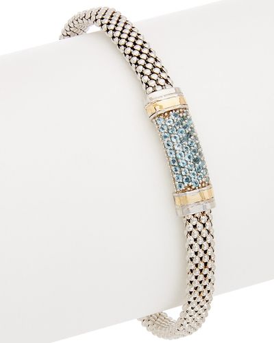 Phillip Gavriel 18K & Silver Blue Topaz Cuff