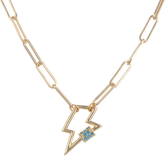 Eye Candy LA Luxe Collection 14K Plated CZ Mary Pendant Necklace