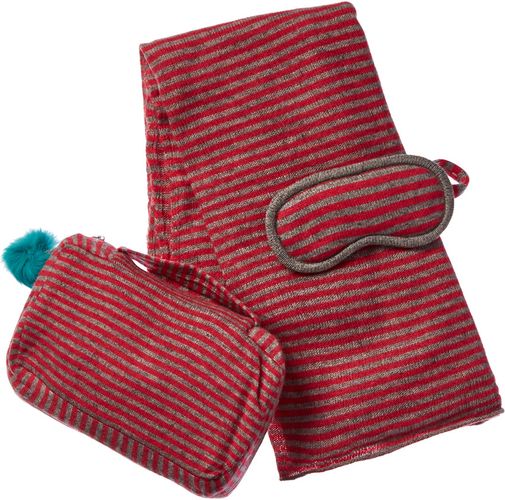 Portolano 3pc Striped Wool-Blend Travel Set