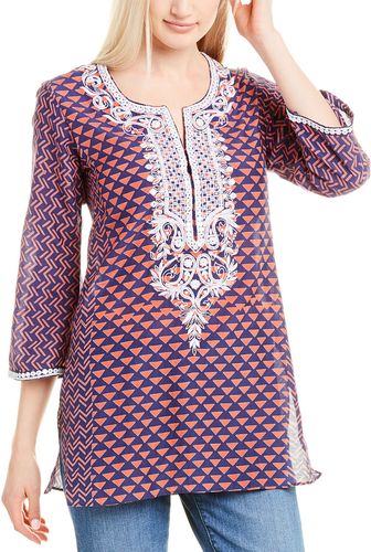 Sulu Collection Tulum Silk-Embroidered Tunic