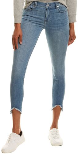 7 For All Mankind Alta Blue Ankle Skinny Leg Jean