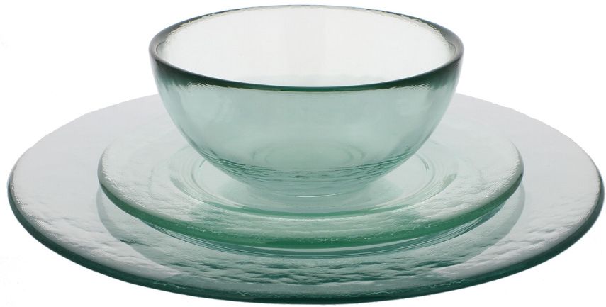 French Home Recycled Glass Urban Dinner Set
