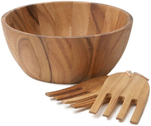 Woodard & Charles Acacia 3pc Salad Bowl Set