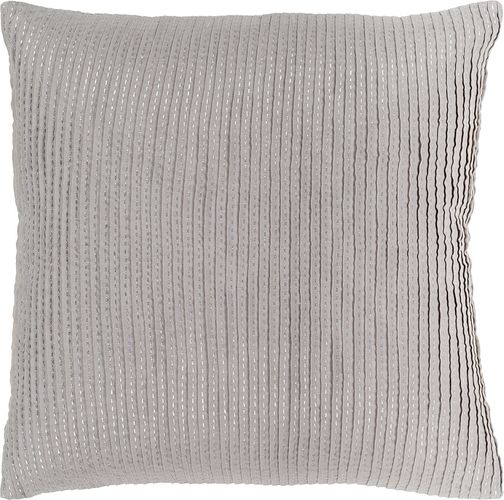 Surya Medium Gray Upton Texture Euro Sham