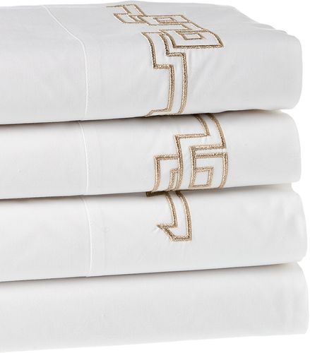 Dea Italian Linens Greek Embroidered Sheet Set