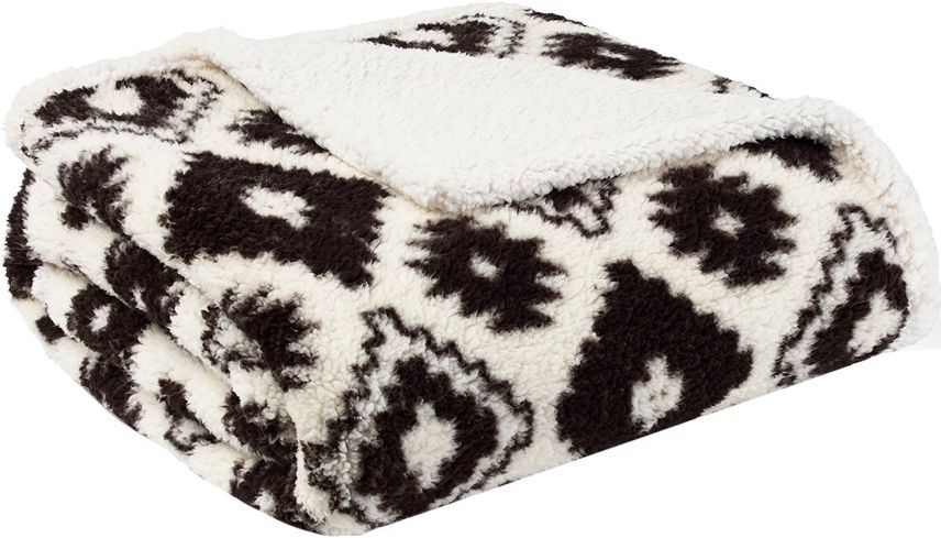 Eddie Bauer Rock Creek Printed Sherpa Throw