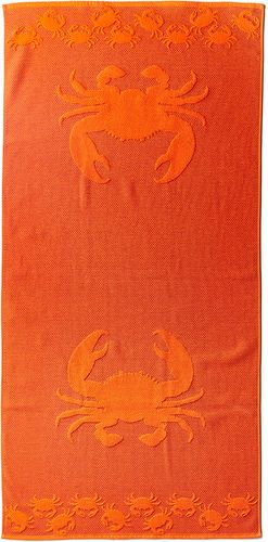 Dohler Sculpted Double Jacquard Crabs Beach Towel