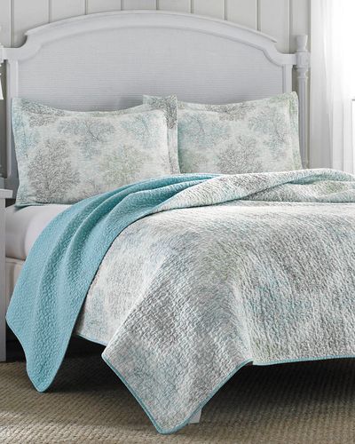 Laura Ashley Saltwater Quilt Set